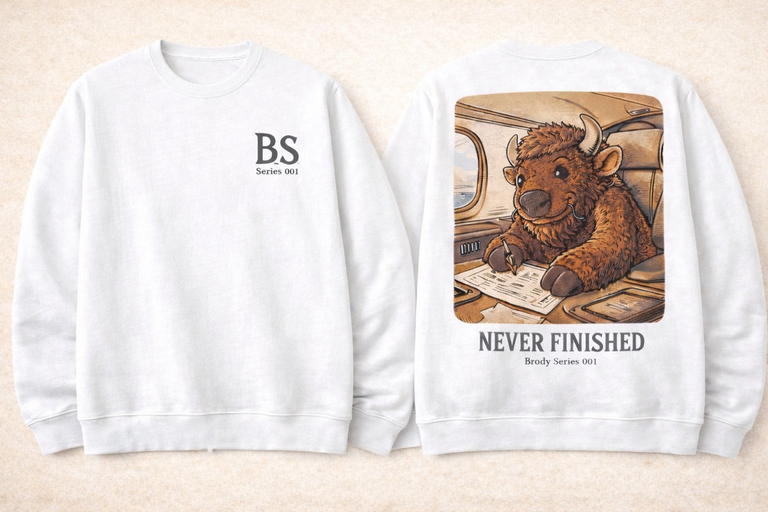 Brody Buffalo “Never Finished” Series 001 Sweatshirt