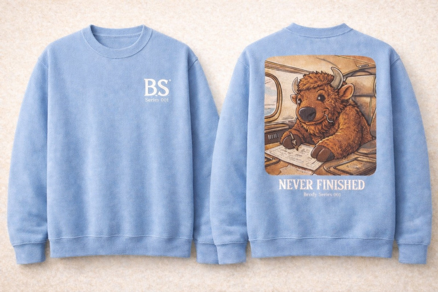 Brody Buffalo “Never Finished” Series 001 Sweatshirt