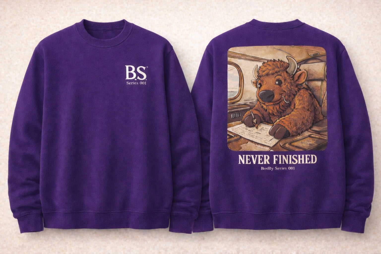 Brody Buffalo “Never Finished” Series 001 Sweatshirt