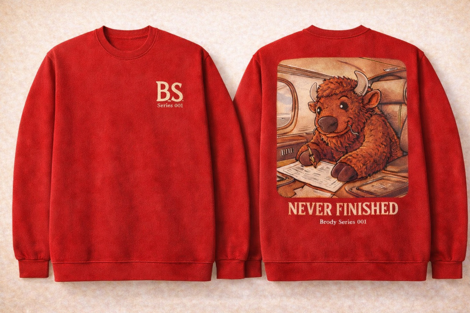 Brody Buffalo “Never Finished” Series 001 Sweatshirt