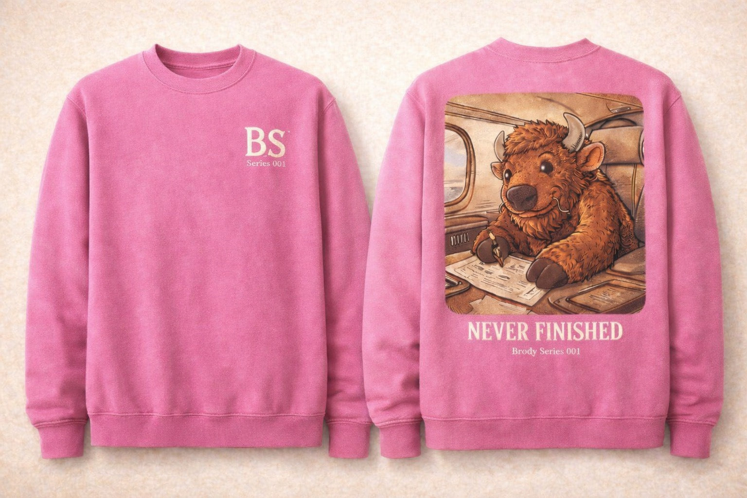 Brody Buffalo “Never Finished” Series 001 Sweatshirt