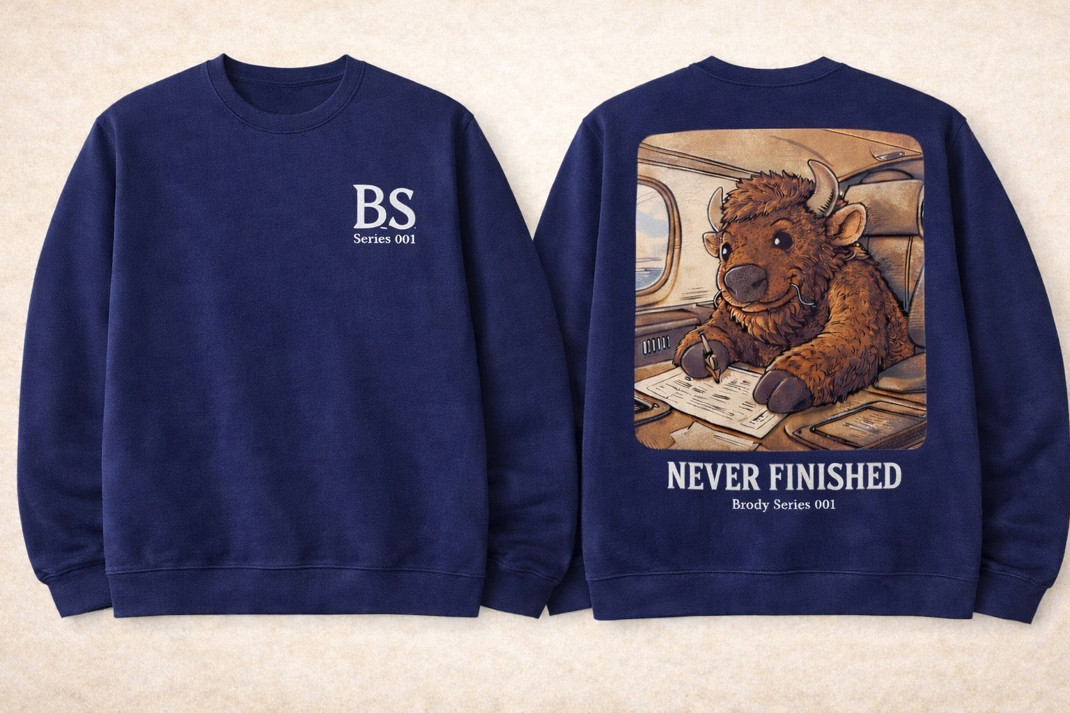 Brody Buffalo “Never Finished” Series 001 Sweatshirt