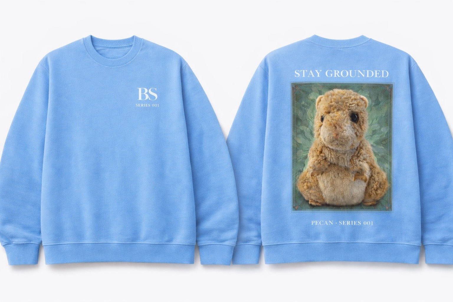Pecan Hamster “Stay Grounded” Series 001 Sweatshirt