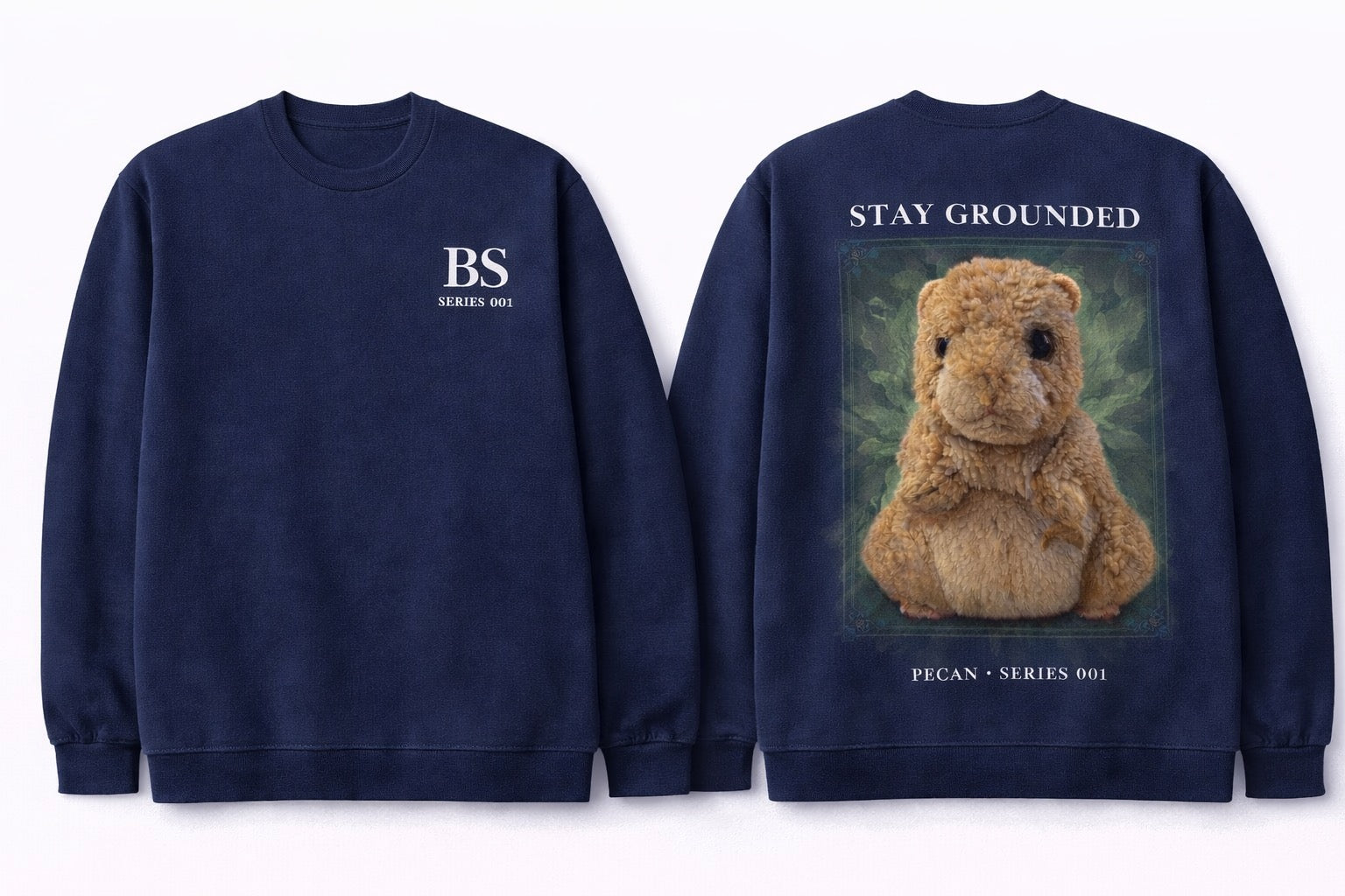 Pecan Hamster “Stay Grounded” Series 001 Sweatshirt