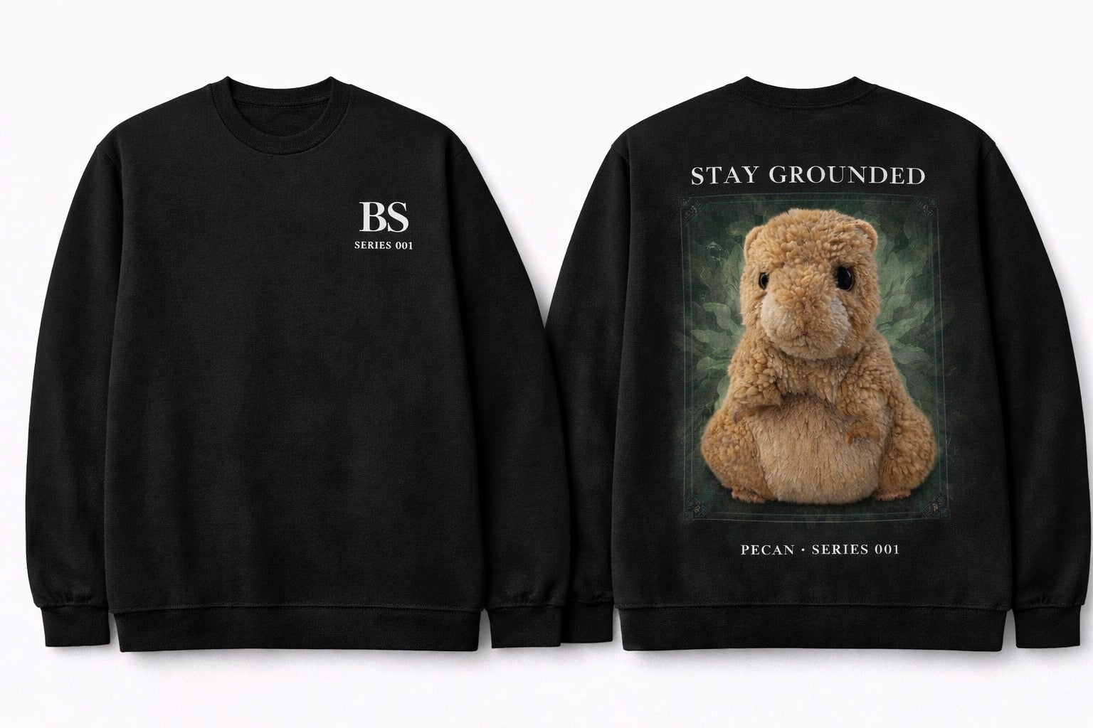 Pecan Hamster “Stay Grounded” Series 001 Sweatshirt
