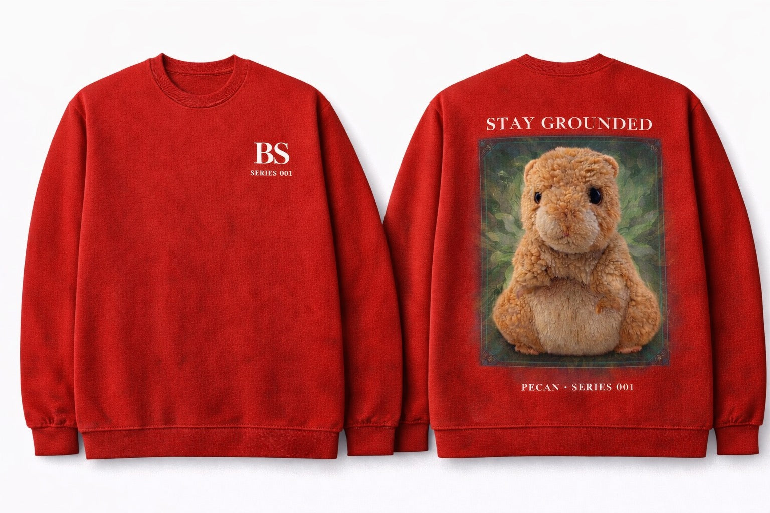 Pecan Hamster “Stay Grounded” Series 001 Sweatshirt