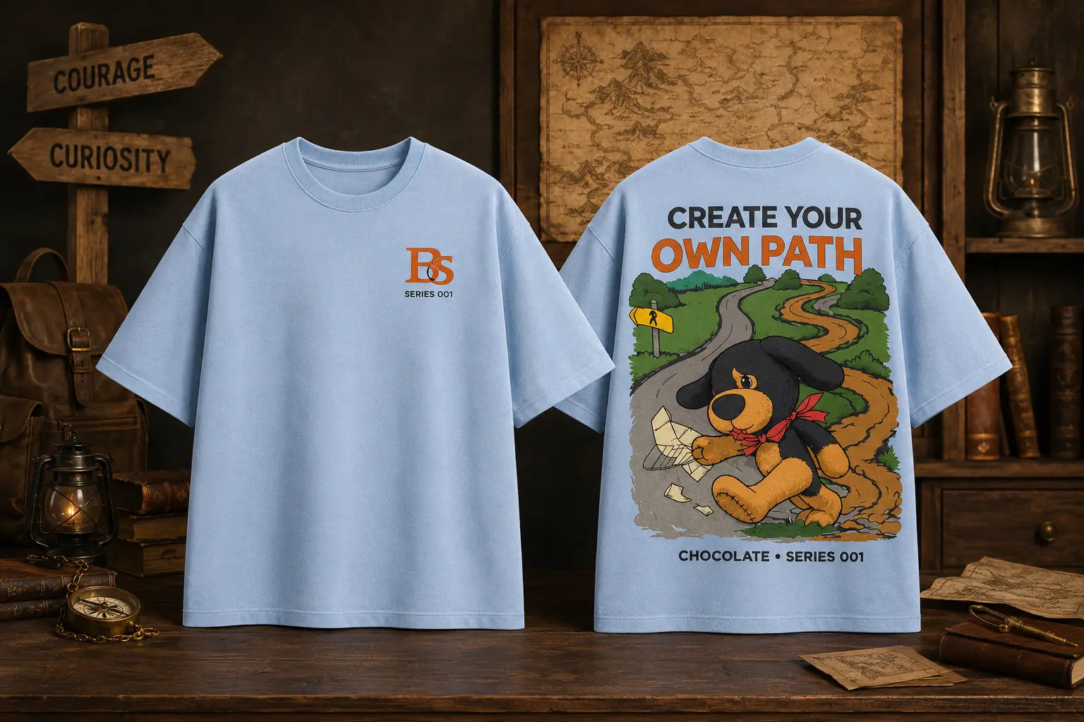 Chocolate "Create Your Own Path" Series 001 — Buffalo Series locked artwork product view